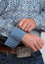 Load image into Gallery viewer, Stetson 2874 Paisley Medallion (Blue) - Men's Western Shirt