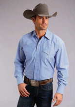 Load image into Gallery viewer, Stetson 0898 Candy Stripe (Blue) - Men's Western Shirt