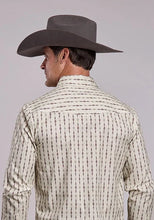 Load image into Gallery viewer, Stetson 2875 Southwest Stripe (Cream) - Men's Western Shirt