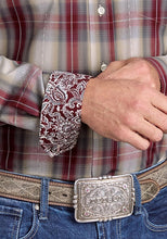 Load image into Gallery viewer, Stetson 2398 Diamond Ranch (Wine) - Men's Western Shirt