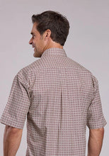 Load image into Gallery viewer, Stetson 2872 Diamond Geo (Red) - Men's Short Sleeve Shirt