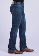 Load image into Gallery viewer, Stetson 1210 Straight Fit (Brown/Dark Wash) - Men's Jeans