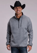 Load image into Gallery viewer, Stetson 3233 Bonded Knit (Navy) - Men's Quarter Zip Sweater