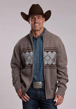 Load image into Gallery viewer, Stetson 3181 Serape Horse (Brown) - Men's Cardigan Sweater