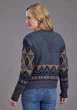 Load image into Gallery viewer, Stetson 2268 Cropped Cardigan (Blue) - Women's Sweater