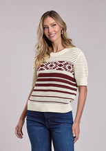 Load image into Gallery viewer, Stetson 2950 Wine Crochet (Cream) - Women's Sweater