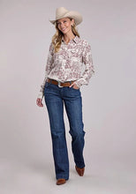 Load image into Gallery viewer, Stetson 2913 Desert Toile (Cream) - Women's Western Shirt