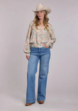 Load image into Gallery viewer, Stetson 2914 Prairie Floral (Cream) - Women's Blouse