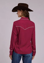 Load image into Gallery viewer, Stetson 3155 Long Sleeve (Wine) - Women's Western Shirt