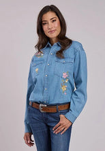 Load image into Gallery viewer, Stetson Floral Denim (Blue) - Women's Western Shirt