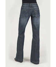Load image into Gallery viewer, Stetson 214 Stretch Trouser Fit Dark Wash w/ S Pocket- Women's Jeans