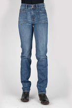 Load image into Gallery viewer, Stetson 915 High Rise Straight Fit Oversize Pockets (Medium Wash) - Women's Jeans