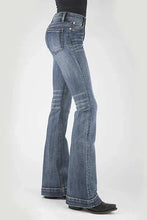 Load image into Gallery viewer, Stetson 921 High Waist Flare Fit Whiskered (Medium Wash) - Women's Jeans
