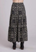 Load image into Gallery viewer, Stetson Bandana Patchwork (Black) - Women's Skirt