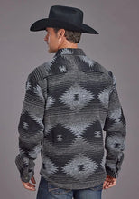 Load image into Gallery viewer, Stetson Aztec Flannel (Black) - Men's Wool Jacket