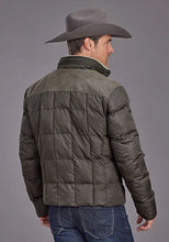 Load image into Gallery viewer, Stetson Novelty Solid Quilted (Grey) - Men's Nylon Jacket