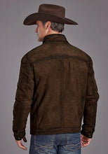 Load image into Gallery viewer, Stetson Novelty Solid Smoother Brunt (Brown) - Men's Leather Jacket