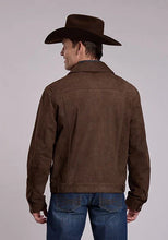 Load image into Gallery viewer, Stetson Corduroy Look (Dark Brown) - Men's Leather Jean Jacket