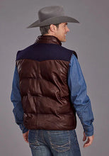Load image into Gallery viewer, Stetson Smoothed Brunish Quilted (Brown) - Men's Leather Vest