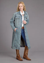 Load image into Gallery viewer, Stetson Stretch Maxi Length (Light Wash) - Women's Denim Jacket