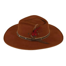 Load image into Gallery viewer, Outback Swan - Wool Felt Wide Brim Outback Hat (Closeout)