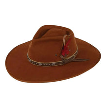 Load image into Gallery viewer, Outback Swan - Wool Felt Wide Brim Outback Hat (Closeout)