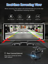 Load image into Gallery viewer, 11.26 inch Car DVR 4K Dash Cam Dual Lens Wireless Carplay & Android Auto Video Recorder Monitor GPS Navigation 5G Wifi FM AUX