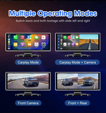 Load image into Gallery viewer, 11.26 inch Car DVR 4K Dash Cam Dual Lens Wireless Carplay & Android Auto Video Recorder Monitor GPS Navigation 5G Wifi FM AUX