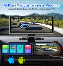 Load image into Gallery viewer, 11.26 inch Car DVR 4K Dash Cam Dual Lens Wireless Carplay & Android Auto Video Recorder Monitor GPS Navigation 5G Wifi FM AUX