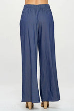 Load image into Gallery viewer, Made in USA Tencel Straight Leg Pants with Side Pockets