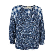 Load image into Gallery viewer, Two Tone Mixed Print Sweater