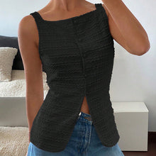 Load image into Gallery viewer, Trendy Square Neck Button Up Vest Top Y2k Going Out Tank Tops