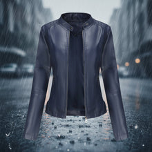 Load image into Gallery viewer, Women’s Classic Leather Jacket – Chic Streetwear Outerwear