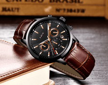 Load image into Gallery viewer, Men's Waterproof Watch With Chronometers Day View Sport Analog Watches Excellent Look Perfect Gift For Him