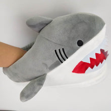 Load image into Gallery viewer, Warm Shark Womens Home Slippers Fashion Plush Winter Funny Elegant Women Slippers Cute Cartoon Shark Indoor Warm Home Cotton Slippers