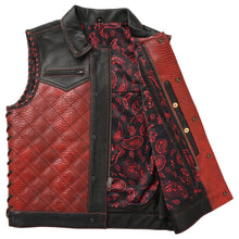 Load image into Gallery viewer, Kingsnake Men’s Motorcycle Leather Vest