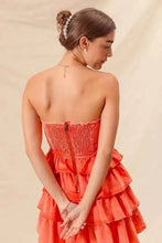 Load image into Gallery viewer, Strapless Ruffle Layered : Cheer Up Dress