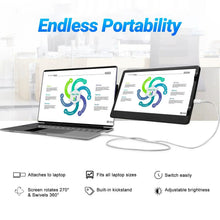 Load image into Gallery viewer, 12 Inch Laptop Dual Monitor 1920*1080 HD IPS LCD Dual Monitor Screen Extender Laptops For Macbook Huawei