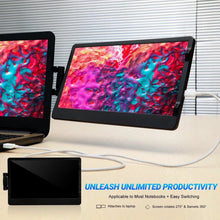 Load image into Gallery viewer, 12 Inch Laptop Dual Monitor 1920*1080 HD IPS LCD Dual Monitor Screen Extender Laptops For Macbook Huawei