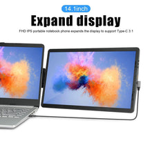 Load image into Gallery viewer, 12 Inch Laptop Dual Monitor 1920*1080 HD IPS LCD Dual Monitor Screen Extender Laptops For Macbook Huawei