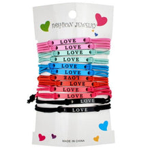 Load image into Gallery viewer, 12 pcs/set Charms Bracelet Couple Braided Adjustable Elastic Rope Chain Handmade Bracelets Adjustable Rope Matching Set Comfortable Bracelet Gift For Women Best Friend Matching Relationship Jewelry