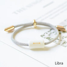 Load image into Gallery viewer, 12 Zodiac Bracelet Charm Jewelry Adjustable Braided Rope Couple Bracelets Handmade Navy String Bracelet With Metal Knot Men Women Braided Bracelets Gifts