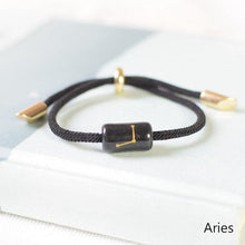 Load image into Gallery viewer, 12 Zodiac Bracelet Charm Jewelry Adjustable Braided Rope Couple Bracelets Handmade Navy String Bracelet With Metal Knot Men Women Braided Bracelets Gifts