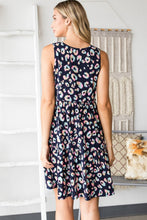 Load image into Gallery viewer, Full Size Leopard V-Neck Ruffled Tank Dress – Leopard Tank Dress, V-Neck Ruffled Dress, Animal Print Dress, Leopard Print Dress, Ruffled Tank Dress, Bold V-Neck Dress, Casual & Formal Dress