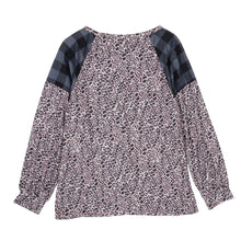 Load image into Gallery viewer, Two Tone Mixed Print Sweater