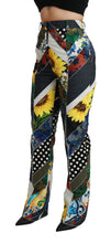 Load image into Gallery viewer, Dolce & Gabbana Multicolor Print High Waist Straight Pants