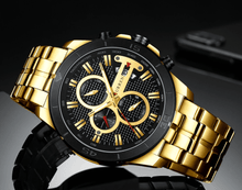Load image into Gallery viewer, Men's Waterproof Watch With Chronometers Day View And Fluorescent Hands Unique Luxury Design Perfect Gift