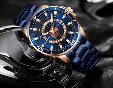 Load image into Gallery viewer, Men's Modern Sports Waterproof Watch Luxury Unique Design Fluorescent Hands Perfect Gift