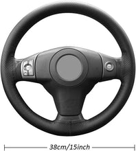 Load image into Gallery viewer, Genuine Leather Car Steering Wheel Cover Soft Anti slip Steering-Wheel Braid Cowhide Braid With Needles Thread Leather Steering Wheel Cover Heavy Duty Pure Cowhide Steering Wheel Cover, Genuine Leather Steering Wheel Cover (Copy)