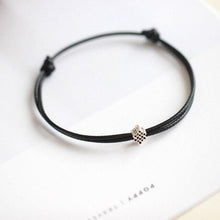 Load image into Gallery viewer, 1/2pcs Adjustable Black Red Leather Rope Bracelet Couple Jewelry Handmade Braided Charm Bracelet Adjustable Rope Bracelets Jewelry Gift Bracelets For Men Women Mutual Attraction Handmade Rope For Women Men